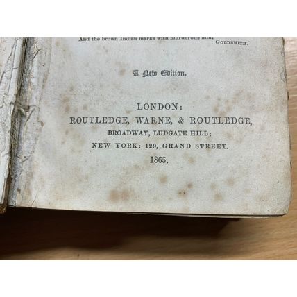 RARE* 1865 ANNE BOWMAN "ESPERANZA" FICTION SMALL LEATHER ANTIQUE BOOK (P3)
