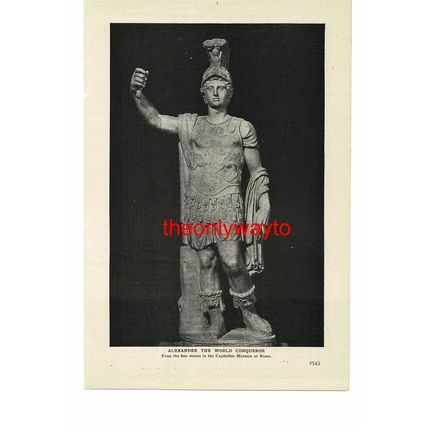 Alexander The Great, Capitoline Museum, Book Illustration (Print), c1907