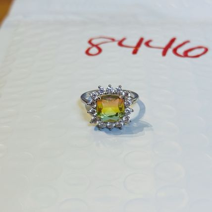Bomb Party Sz7 Rasta Colors Ring Jewelry RBP Flower Tricolor 925 Sterling Silver