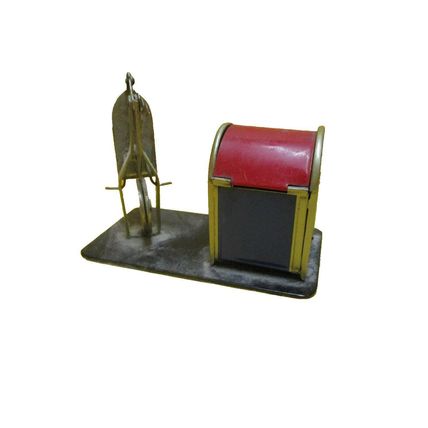 Vintage Mini Mail Box for Stamps With Letter Holder Scale Made in Japan