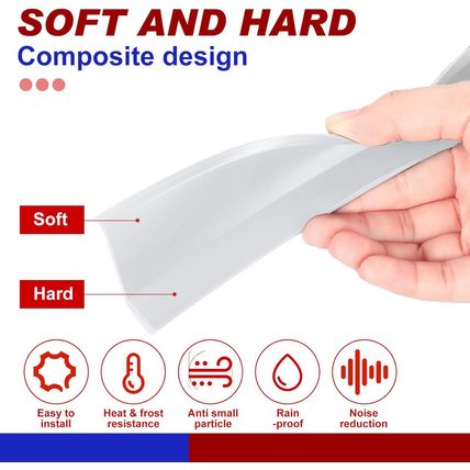 Weatherproofing Garage Door Seals Top and Sides Seal Strip PVC Garage Door Weath