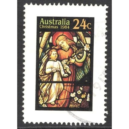 AUSTRALIA 1984: CHRISTMAS - STAINED GLASS WINDOWS - 24c USED (G7)