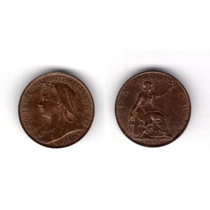 Great Britain. Victoria. Farthing 1897. dy16667