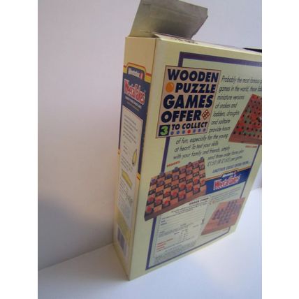 Weetabix 1993 Weetaflakes Cereal Box Wooden Puzzle Games Offer