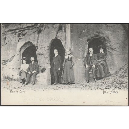 Hermits Cave, Dale Abbey, Derbyshire, c.1905-10 - Wright's Series Postcard
