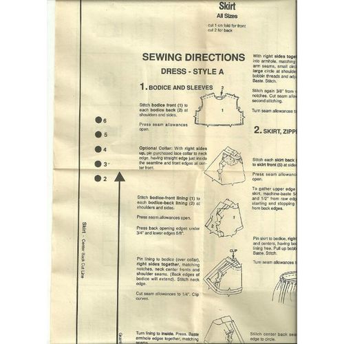 McCalls - Woman's Day Exclusive Sewing Pattern Girls Dress Size 2 3 4 5 6 Uncut