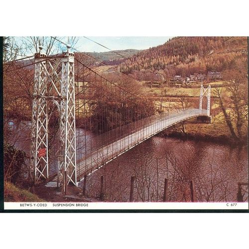 The Suspension Bridge Betws-y-Coed, N. Wales - Judge's Ltd C677