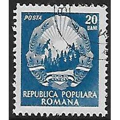 Mi 1374: 20 b. blue Definitive Stamp: Emblem of the Republic.