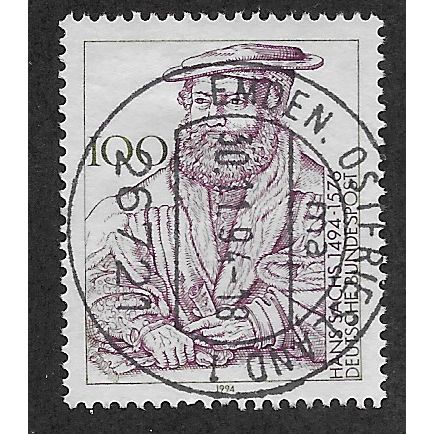 GER 1994 100pf 'HANS SACHS' FINE USED (EBID60-505)