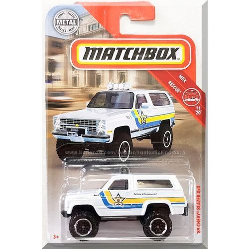 Matchbox - '89 Chevy Blazer 4x4: MBX Rescue #11/20 - #53/100 (2019) *White*
