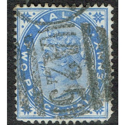 Malta 1885 2½d Bright Blue SG25 GU