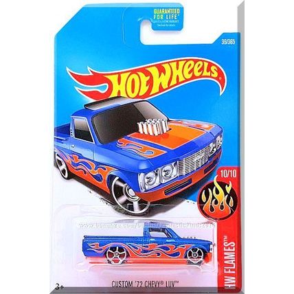 Hot Wheels - Custom '72 Chevy LUV: HW Flames #10/10 - #36/365 (2017) *Blue*