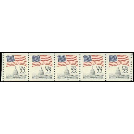 2115v 22c U.S. Flag Very Fine MNH PNC 16/5 P0609