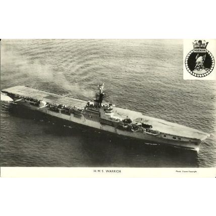 Naval HMS WARRIOR Postcard (Gale & Polden)