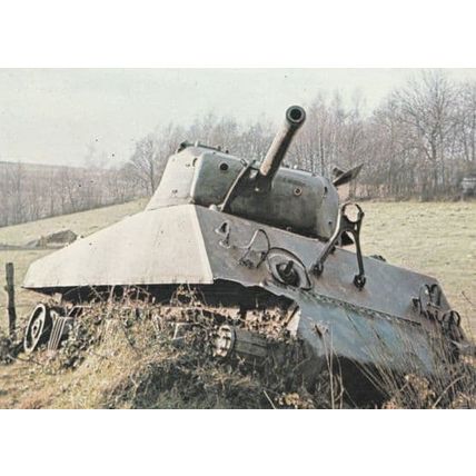 M4A3 Sherman from 1974 British Army Military Tank Rare Postcard