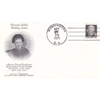 United States 1971 Eisenhower Scholarship Fund FDC Washington DC cancel VGC