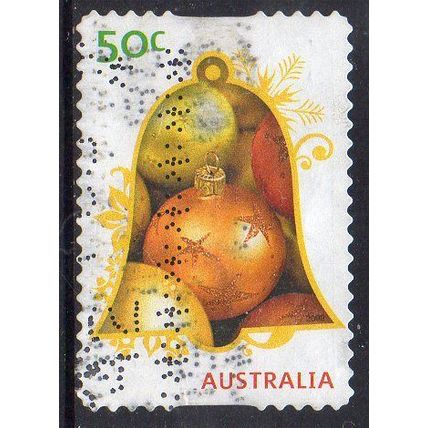 Australia 2009 Christmas - Bell and Baubles 50c s/a Used