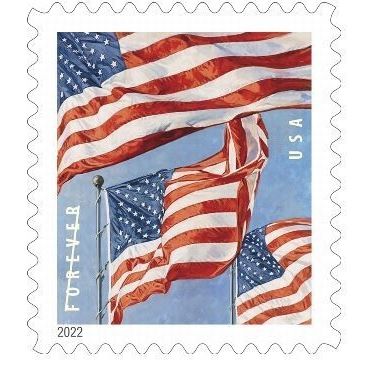 U.S. Flags Sheet of 20 - Postage Stamps Scott 5654
