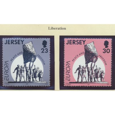 Jersey Stamps Scott #708 To 709, Mint Never Hinged