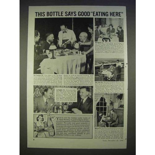 1940 Heinz Ketchup Ad - This Bottle Says Good Eating