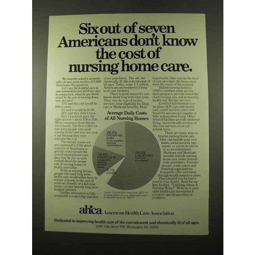 1975 AHCA American Health Care Association Ad
