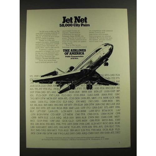 1975 Air Transport Association of America Ad - Jet Net