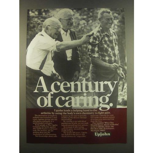1985 Upjohn Medicine Ad - Helping Hand to The Arthritic