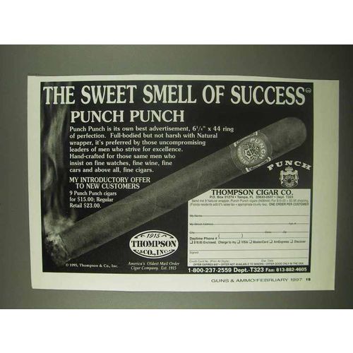 1997 Thompson Cigar Punch Punch Cigar Ad - Success