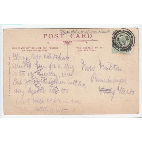 Halton Manor Buckinghamshire 1906 Postcard