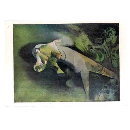 GREEN TREE FORM by Graham Sutherland unused vintage postcard Tate Gallery =