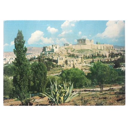 THE ACROPOLIS, ATHENS, GREECE used postcard 1969 postmark /
