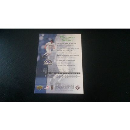 2000 Upper Deck Hitter's Club Card # 84 Ben Petrick Auto 202010301705 Rockies