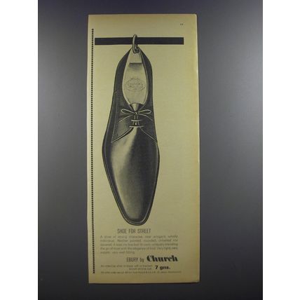 1964 Church's Ebury Shoes Ad - Shoe for street
