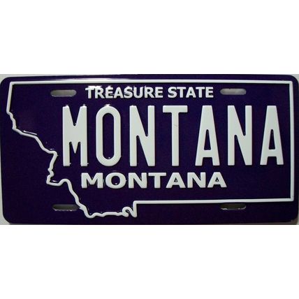 Montana State License Plate Novelty Fridge Magnet