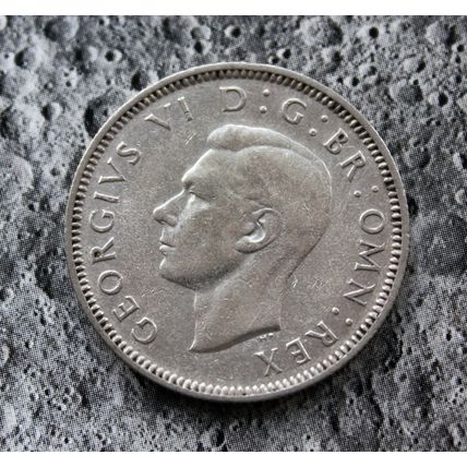 1944 George VI 50% Silver Shilling 1/- British English