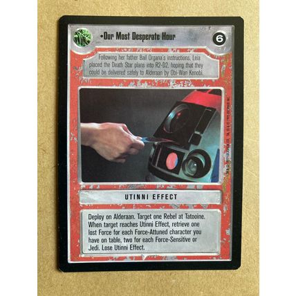 Star Wars CCG: Premiere Limited # Our Most Desperate Hour (A) 1995 light