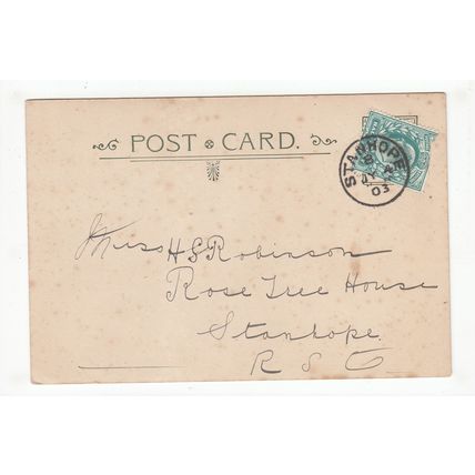 Gillie Callum Highland Dance Bagpipes 1903 Early Undivided Back Art Postcard