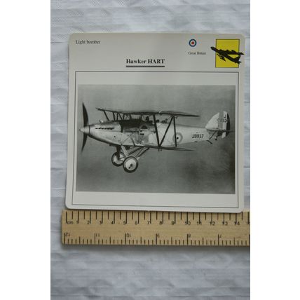 Hawker Hart - GB - Light Bomber - Collectors Club Card