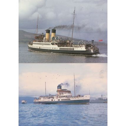 TS Duchess Of Hamilton Caledonia 2x Ship Postcard s