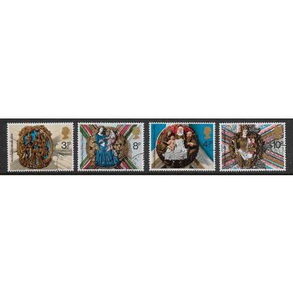 GREAT BRITAIN 1974 CHRISTMAS SG 966 / 969 SET 4 VALS FINE USED#3