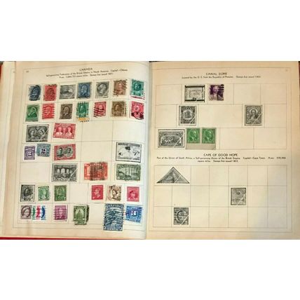 Paragon Stamp Collecting Book Album 1931 - stamps included