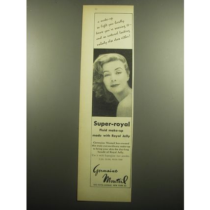 1958 Germaine Monteil Super-Royal fluid make-up Advertisement