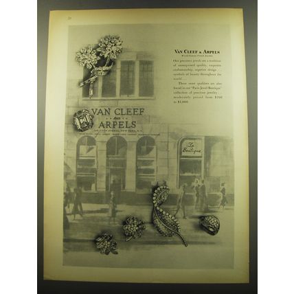 1959 Van Cleef & Arpels Jewelry Advertisement