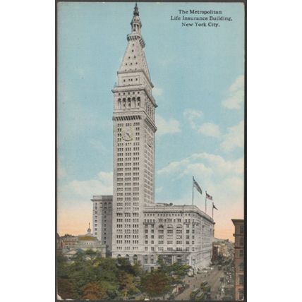 Metropolitan Life Insurance Building, New York City, c1913 - American Art Pub PC