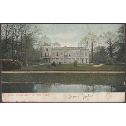 Huize 'Nimmerdor' bij Amersfoort, Utrecht, 1905 - Slothouwer Briefkaart
