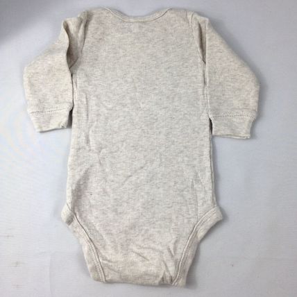 Carter's Boys Infant 3 Lot Long Sleeve Rompers Size 3 Months Green/Brown/Cream