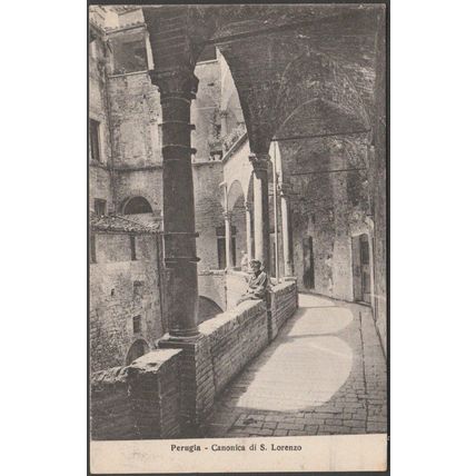 Canonica di San Lorenzo, Perugia, c.1920 - De Carolis & Co Cartolina