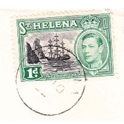ST-HELENA cover postmarked 10 March 1952 - postcard to France