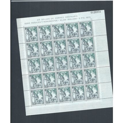 Spain stamps. 1975 Tourist Series MNH full sheets of 25 SG 2311 - 2316 (AM713)