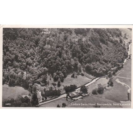 E549 BORROWDALE - LODORE SWISS HOTEL AERIAL VIEW